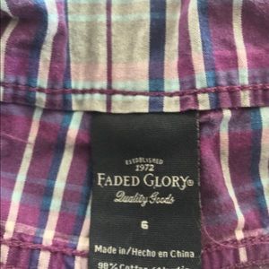 Faded Glory Plaid Shorts